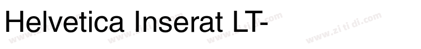 Helvetica Inserat LT字体转换